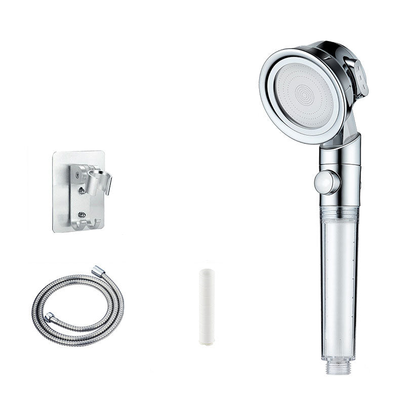 Metal Shower Head Modern Handheld Shower Head with Adjustable Spray Pattern Transparent Shower Heads & Hose & Wall pedestal Clearhalo 'Bathroom Remodel & Bathroom Fixtures' 'Home Improvement' 'home_improvement' 'home_improvement_shower_heads' 'Shower Heads' 'shower_heads' 'Showers & Bathtubs Plumbing' 'Showers & Bathtubs' 6800743
