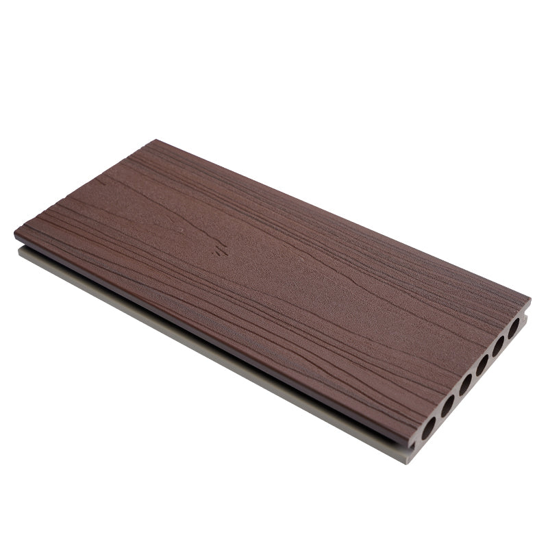 Tradition Engineered Floor Tile Water Resistant Nail Lock Outdoor Wooden Floor Dark Brown Black Clearhalo 'Flooring 'Hardwood Flooring' 'hardwood_flooring' 'Home Improvement' 'home_improvement' 'home_improvement_hardwood_flooring' Walls and Ceiling' 6802041