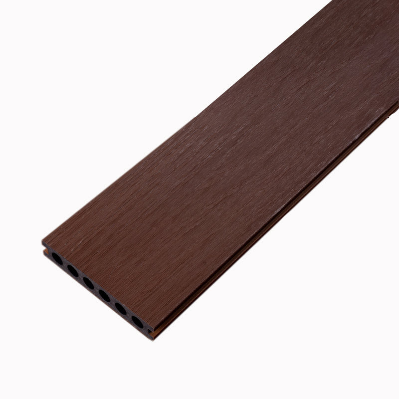 Rectangle Engineered Wooden Floor Water Resistant Smooth Floor Tile for Patio Garden Brown-Black Clearhalo 'Flooring 'Hardwood Flooring' 'hardwood_flooring' 'Home Improvement' 'home_improvement' 'home_improvement_hardwood_flooring' Walls and Ceiling' 6802075