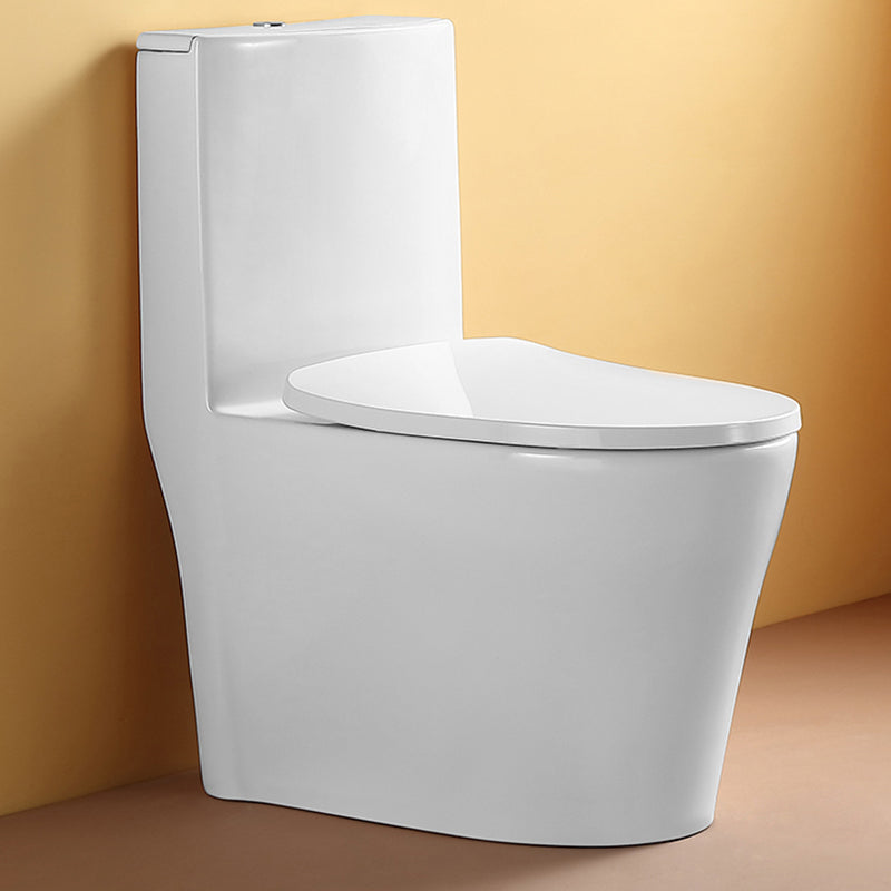 Traditional Flush Toilet Floor Mounted One-Piece Toilet Porcelain Toilet Bowl Clearhalo 'Bathroom Remodel & Bathroom Fixtures' 'Home Improvement' 'home_improvement' 'home_improvement_toilets' 'Toilets & Bidets' 'Toilets' 6809626