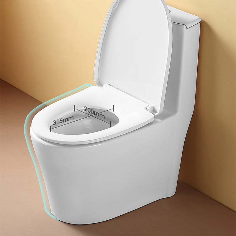 Traditional Flush Toilet Floor Mounted One-Piece Toilet Porcelain Toilet Bowl Clearhalo 'Bathroom Remodel & Bathroom Fixtures' 'Home Improvement' 'home_improvement' 'home_improvement_toilets' 'Toilets & Bidets' 'Toilets' 6809632