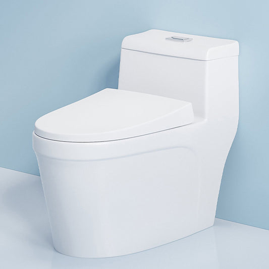 Contemporary Toilet Bowl One Piece Ceramic Urine Toilet with Seat Clearhalo 'Bathroom Remodel & Bathroom Fixtures' 'Home Improvement' 'home_improvement' 'home_improvement_toilets' 'Toilets & Bidets' 'Toilets' 6809669