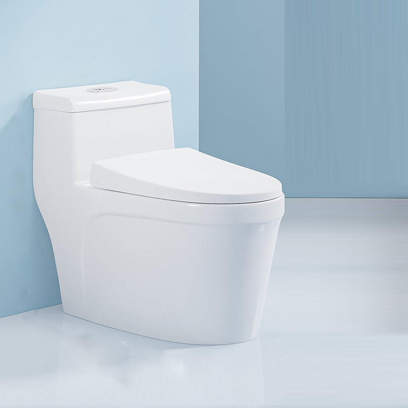 Contemporary Toilet Bowl One Piece Ceramic Urine Toilet with Seat 15.4"L x 28.3"W x 25.8"H 7" Clearhalo 'Bathroom Remodel & Bathroom Fixtures' 'Home Improvement' 'home_improvement' 'home_improvement_toilets' 'Toilets & Bidets' 'Toilets' 6809674