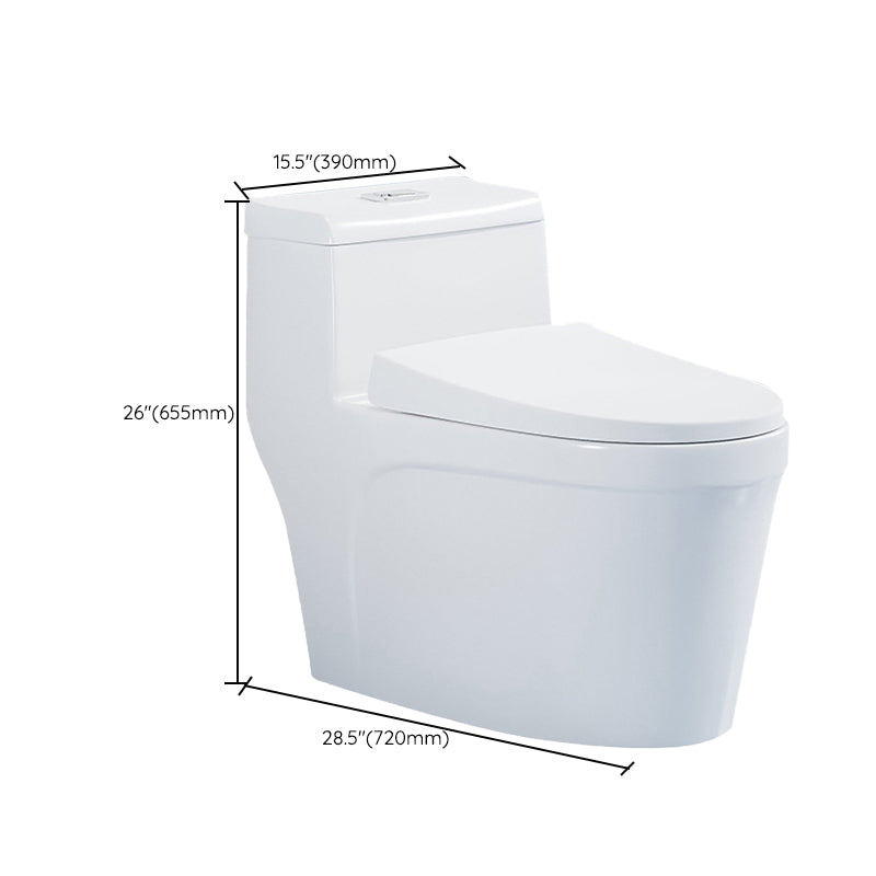 Contemporary Toilet Bowl One Piece Ceramic Urine Toilet with Seat Clearhalo 'Bathroom Remodel & Bathroom Fixtures' 'Home Improvement' 'home_improvement' 'home_improvement_toilets' 'Toilets & Bidets' 'Toilets' 6809682