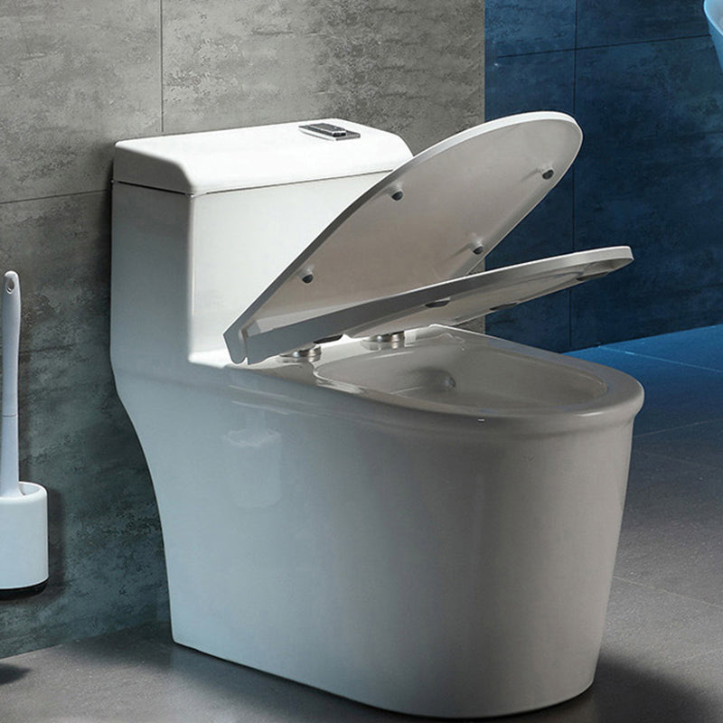Traditional All-In-One Flush Toilet Floor Mounted Porcelain Siphon Jet Toilet Plastic 15"L x 28"W x 26"H 12" Clearhalo 'Bathroom Remodel & Bathroom Fixtures' 'Home Improvement' 'home_improvement' 'home_improvement_toilets' 'Toilets & Bidets' 'Toilets' 6809767
