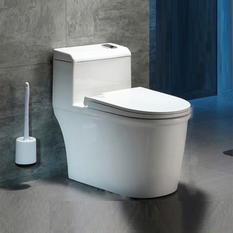 Traditional All-In-One Flush Toilet Floor Mounted Porcelain Siphon Jet Toilet UF 15"L x 28"W x 26"H Clearhalo 'Bathroom Remodel & Bathroom Fixtures' 'Home Improvement' 'home_improvement' 'home_improvement_toilets' 'Toilets & Bidets' 'Toilets' 6809768