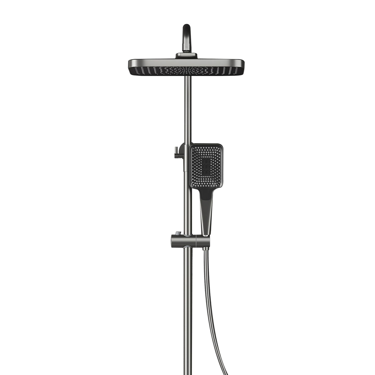 Modern Brass Shower Faucet Valve Included Wall Mounted Shower Combo Clearhalo 'Bathroom Remodel & Bathroom Fixtures' 'Home Improvement' 'home_improvement' 'home_improvement_shower_faucets' 'Shower Faucets & Systems' 'shower_faucets' 'Showers & Bathtubs Plumbing' 'Showers & Bathtubs' 6809979