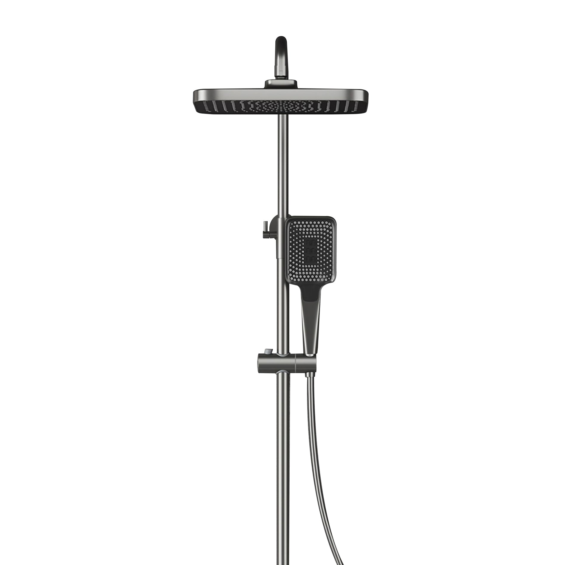 Modern Brass Shower Faucet Valve Included Wall Mounted Shower Combo Clearhalo 'Bathroom Remodel & Bathroom Fixtures' 'Home Improvement' 'home_improvement' 'home_improvement_shower_faucets' 'Shower Faucets & Systems' 'shower_faucets' 'Showers & Bathtubs Plumbing' 'Showers & Bathtubs' 6809979