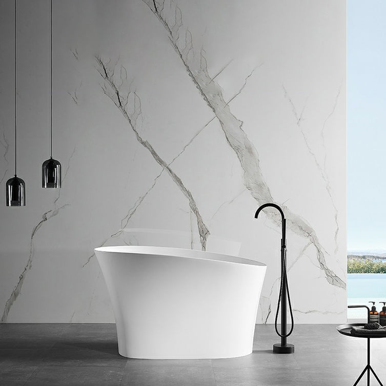 Stone Single Slipper Bathtub Antique Finish Freestanding Bath Tub Clearhalo 'Bathroom Remodel & Bathroom Fixtures' 'Bathtubs' 'Home Improvement' 'home_improvement' 'home_improvement_bathtubs' 'Showers & Bathtubs' 6811875