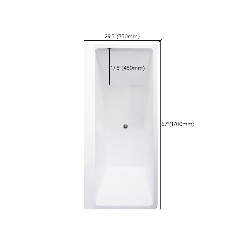 Contemporary Rectangle Drop-in Bathtub Acrylic Soaking/Whirlpool Bathtub Clearhalo 'Bathroom Remodel & Bathroom Fixtures' 'Bathtubs' 'Home Improvement' 'home_improvement' 'home_improvement_bathtubs' 'Showers & Bathtubs' 6812028