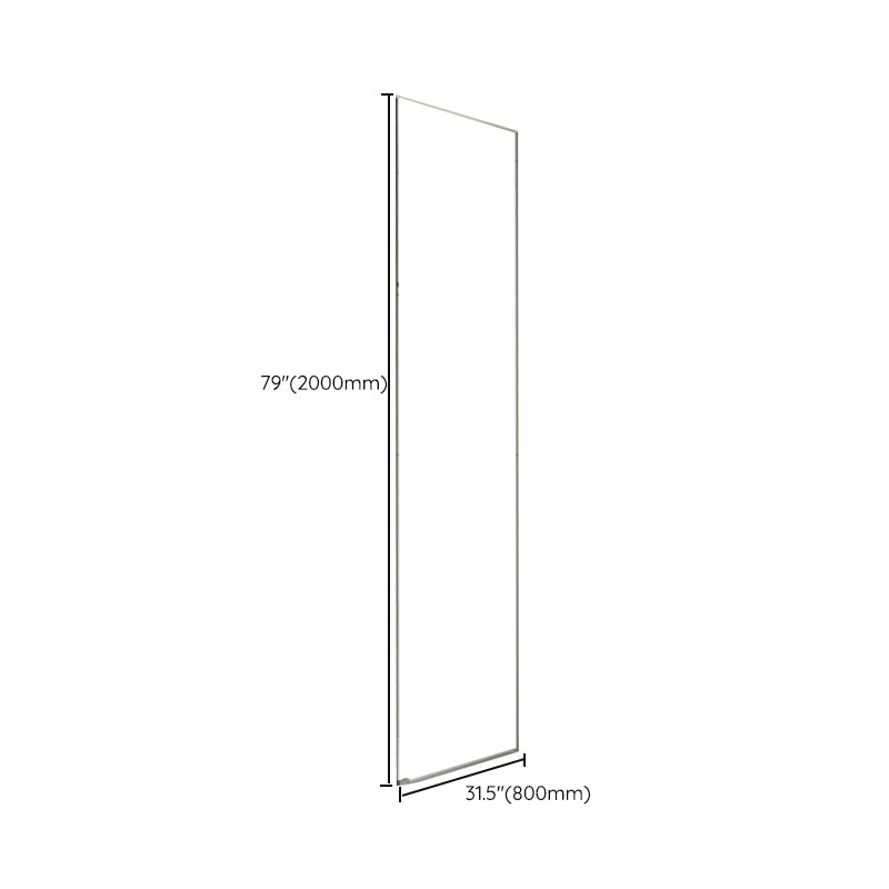 Glass Shower Door Simple One-line Transparent Shower Bath Door Clearhalo 'Bathroom Remodel & Bathroom Fixtures' 'Home Improvement' 'home_improvement' 'home_improvement_shower_tub_doors' 'Shower and Tub Doors' 'shower_tub_doors' 'Showers & Bathtubs' 6815200