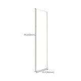 Glass Shower Door Simple One-line Transparent Shower Bath Door Clearhalo 'Bathroom Remodel & Bathroom Fixtures' 'Home Improvement' 'home_improvement' 'home_improvement_shower_tub_doors' 'Shower and Tub Doors' 'shower_tub_doors' 'Showers & Bathtubs' 6815201