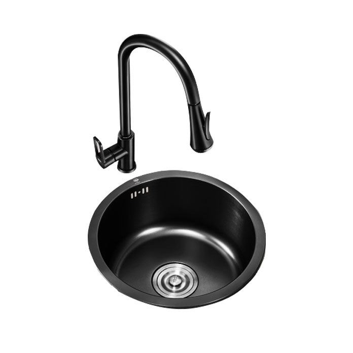 Contemporary Style Kitchen Sink Stainless Steel Kitchen Sink with Single Bowl Clearhalo 'Home Improvement' 'home_improvement' 'home_improvement_kitchen_sinks' 'Kitchen Remodel & Kitchen Fixtures' 'Kitchen Sinks & Faucet Components' 'Kitchen Sinks' 'kitchen_sinks' 6818150