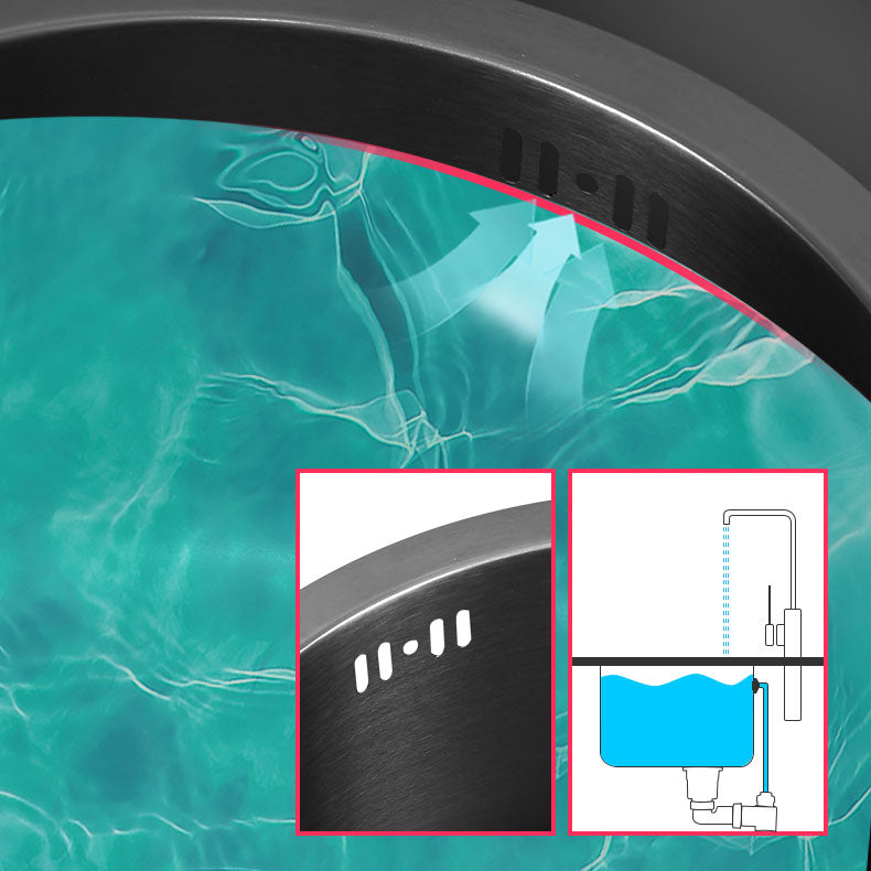 Contemporary Style Kitchen Sink Stainless Steel Kitchen Sink with Single Bowl Clearhalo 'Home Improvement' 'home_improvement' 'home_improvement_kitchen_sinks' 'Kitchen Remodel & Kitchen Fixtures' 'Kitchen Sinks & Faucet Components' 'Kitchen Sinks' 'kitchen_sinks' 6818158