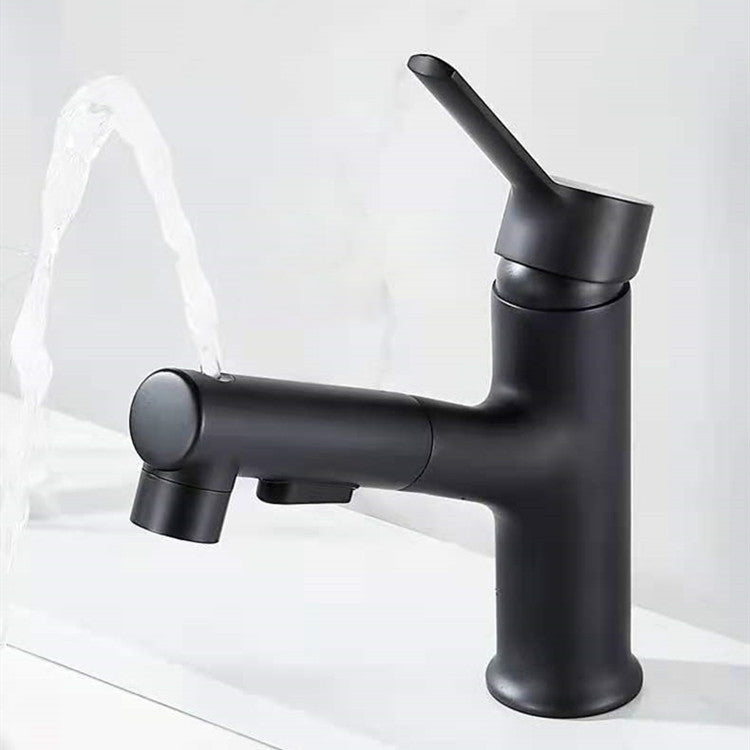 Contemporary Sink Faucet Pure Color Low Arc Vessel Sink Faucet for Bathroom Clearhalo 'Bathroom Remodel & Bathroom Fixtures' 'Bathroom Sink Faucets' 'Bathroom Sinks & Faucet Components' 'bathroom_sink_faucets' 'Home Improvement' 'home_improvement' 'home_improvement_bathroom_sink_faucets' 6818297