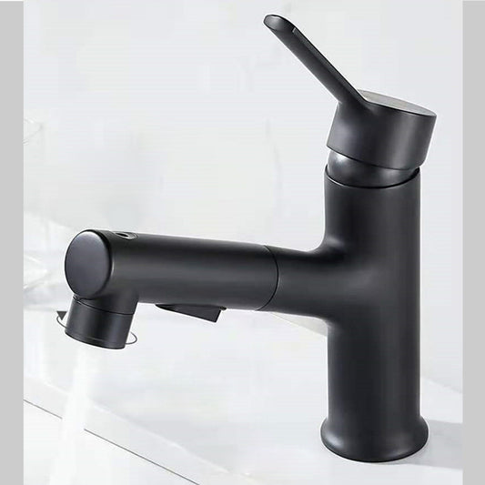 Contemporary Sink Faucet Pure Color Low Arc Vessel Sink Faucet for Bathroom Clearhalo 'Bathroom Remodel & Bathroom Fixtures' 'Bathroom Sink Faucets' 'Bathroom Sinks & Faucet Components' 'bathroom_sink_faucets' 'Home Improvement' 'home_improvement' 'home_improvement_bathroom_sink_faucets' 6818300