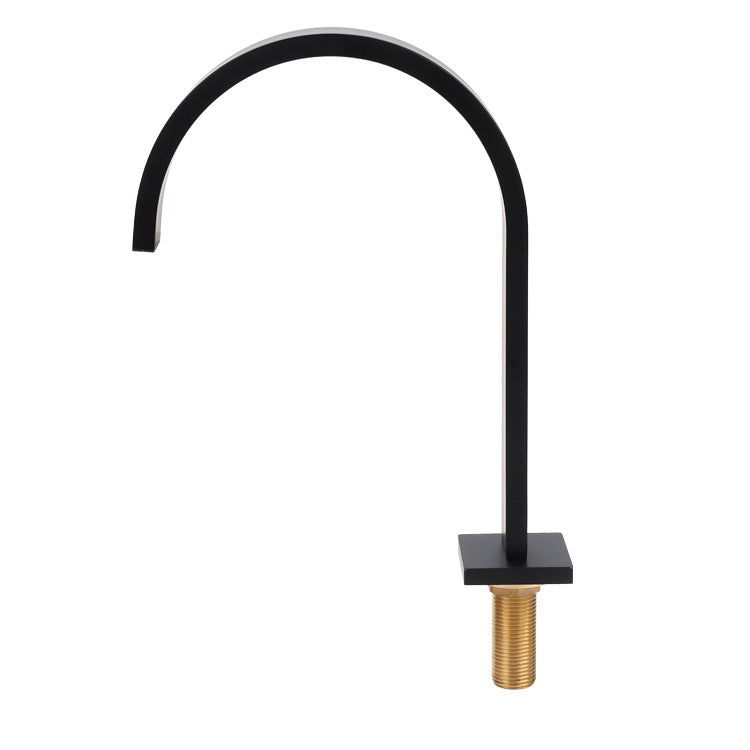 Modern 3 Holes Faucet Solid Color Knob Handle Gooseneck Widespread Faucets for Bathroom Clearhalo 'Bathroom Remodel & Bathroom Fixtures' 'Bathroom Sink Faucets' 'Bathroom Sinks & Faucet Components' 'bathroom_sink_faucets' 'Home Improvement' 'home_improvement' 'home_improvement_bathroom_sink_faucets' 6818308