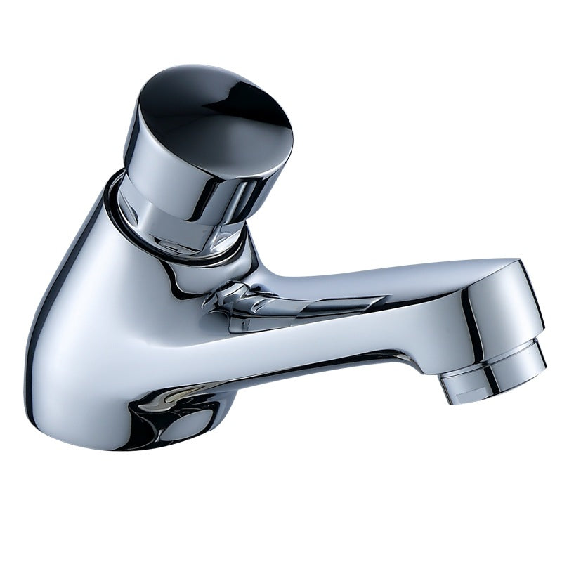 Modern Vessel Faucet Brass 1-Handle Low Arc Vessel Faucet for Home Clearhalo 'Bathroom Remodel & Bathroom Fixtures' 'Bathroom Sink Faucets' 'Bathroom Sinks & Faucet Components' 'bathroom_sink_faucets' 'Home Improvement' 'home_improvement' 'home_improvement_bathroom_sink_faucets' 6818344