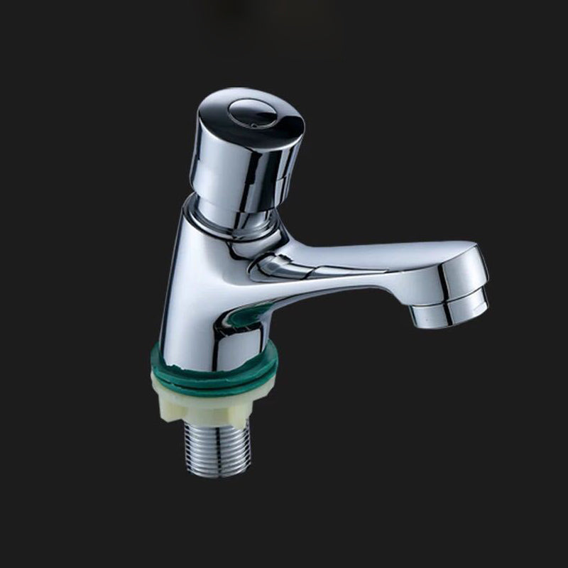 Modern Vessel Faucet Brass 1-Handle Low Arc Vessel Faucet for Home Clearhalo 'Bathroom Remodel & Bathroom Fixtures' 'Bathroom Sink Faucets' 'Bathroom Sinks & Faucet Components' 'bathroom_sink_faucets' 'Home Improvement' 'home_improvement' 'home_improvement_bathroom_sink_faucets' 6818345