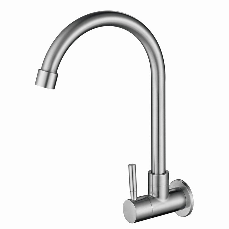 Modern 1-Handle Faucets Stainless Steel with Water Dispenser Standard Kitchen Faucets Clearhalo 'Home Improvement' 'home_improvement' 'home_improvement_kitchen_faucets' 'Kitchen Faucets' 'Kitchen Remodel & Kitchen Fixtures' 'Kitchen Sinks & Faucet Components' 'kitchen_faucets' 6818446