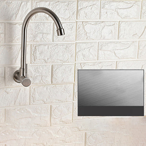 Modern 1-Handle Faucets Stainless Steel with Water Dispenser Standard Kitchen Faucets Clearhalo 'Home Improvement' 'home_improvement' 'home_improvement_kitchen_faucets' 'Kitchen Faucets' 'Kitchen Remodel & Kitchen Fixtures' 'Kitchen Sinks & Faucet Components' 'kitchen_faucets' 6818452