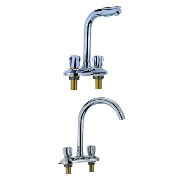 Modern Bar Prep Kitchen Faucet Brass Knob Handle with Deck Plate Kitchen Faucet Clearhalo 'Home Improvement' 'home_improvement' 'home_improvement_kitchen_faucets' 'Kitchen Faucets' 'Kitchen Remodel & Kitchen Fixtures' 'Kitchen Sinks & Faucet Components' 'kitchen_faucets' 6818465