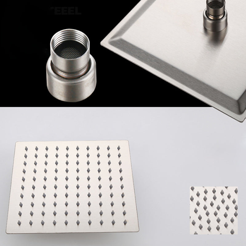 Modern Shower System Stainless Steel Temperature Control Wall Mounted Shower Set Clearhalo 'Bathroom Remodel & Bathroom Fixtures' 'Home Improvement' 'home_improvement' 'home_improvement_shower_faucets' 'Shower Faucets & Systems' 'shower_faucets' 'Showers & Bathtubs Plumbing' 'Showers & Bathtubs' 6818533