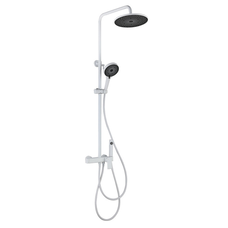 Modern Shower Head Combo Brass Adjustable Shower Head Wall Mounted Shower Set Clearhalo 'Bathroom Remodel & Bathroom Fixtures' 'Home Improvement' 'home_improvement' 'home_improvement_shower_faucets' 'Shower Faucets & Systems' 'shower_faucets' 'Showers & Bathtubs Plumbing' 'Showers & Bathtubs' 6818578