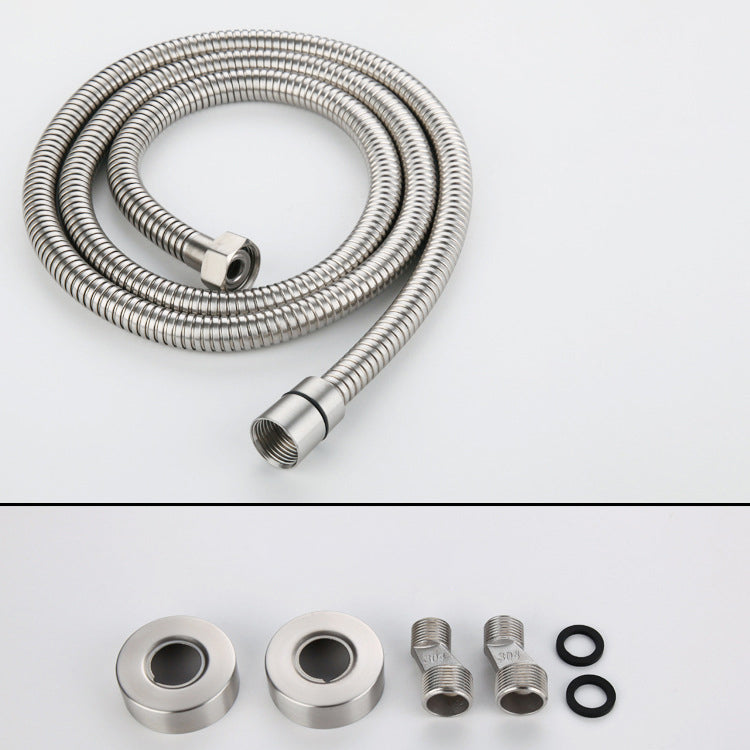 Modern Shower System Stainless Steel Adjustable Shower Head Shower Trim Clearhalo 'Bathroom Remodel & Bathroom Fixtures' 'Home Improvement' 'home_improvement' 'home_improvement_shower_faucets' 'Shower Faucets & Systems' 'shower_faucets' 'Showers & Bathtubs Plumbing' 'Showers & Bathtubs' 6818593