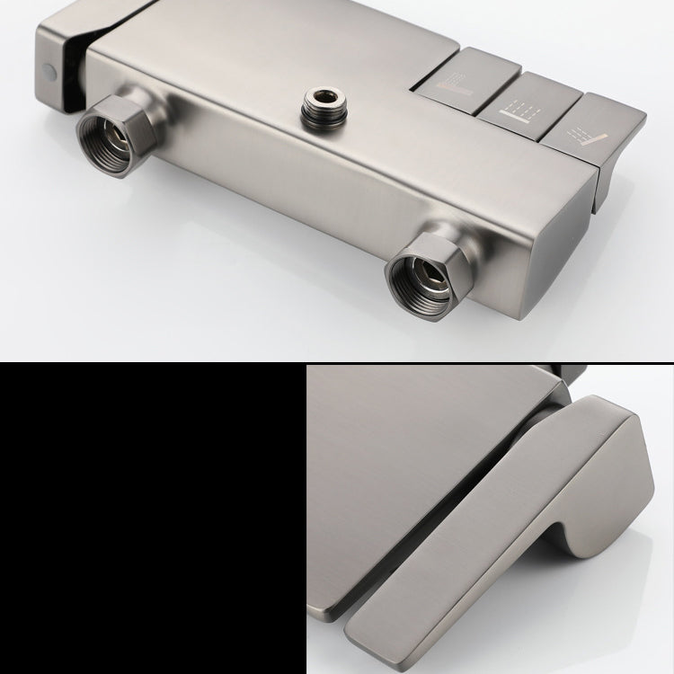 Modern Shower Trim Brass Slide Bar Included Wall Mounted Shower Head Combo Clearhalo 'Bathroom Remodel & Bathroom Fixtures' 'Home Improvement' 'home_improvement' 'home_improvement_shower_faucets' 'Shower Faucets & Systems' 'shower_faucets' 'Showers & Bathtubs Plumbing' 'Showers & Bathtubs' 6818605