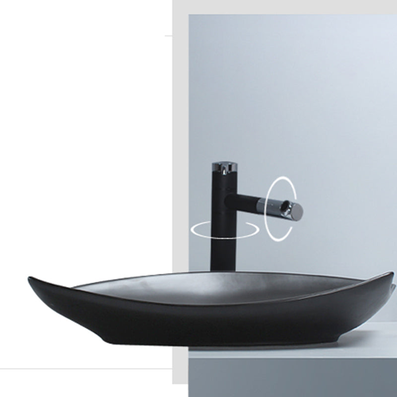 Modern Vessel Bathroom Sink Specialty with Basin Vessel Sink(Not Included Faucet) Clearhalo 'Bathroom Remodel & Bathroom Fixtures' 'Bathroom Sinks & Faucet Components' 'Bathroom Sinks' 'bathroom_sink' 'Home Improvement' 'home_improvement' 'home_improvement_bathroom_sink' 6818798