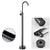 Tub Filler Lever Handle Freestanding Brass High Arc Handshower Traditional Tub Filler Black 1 Handle Faucets Hand Shower Not Included Clearhalo 'Bathroom Remodel & Bathroom Fixtures' 'Bathtub Faucets' 'bathtub_faucets' 'Home Improvement' 'home_improvement' 'home_improvement_bathtub_faucets' 6818931