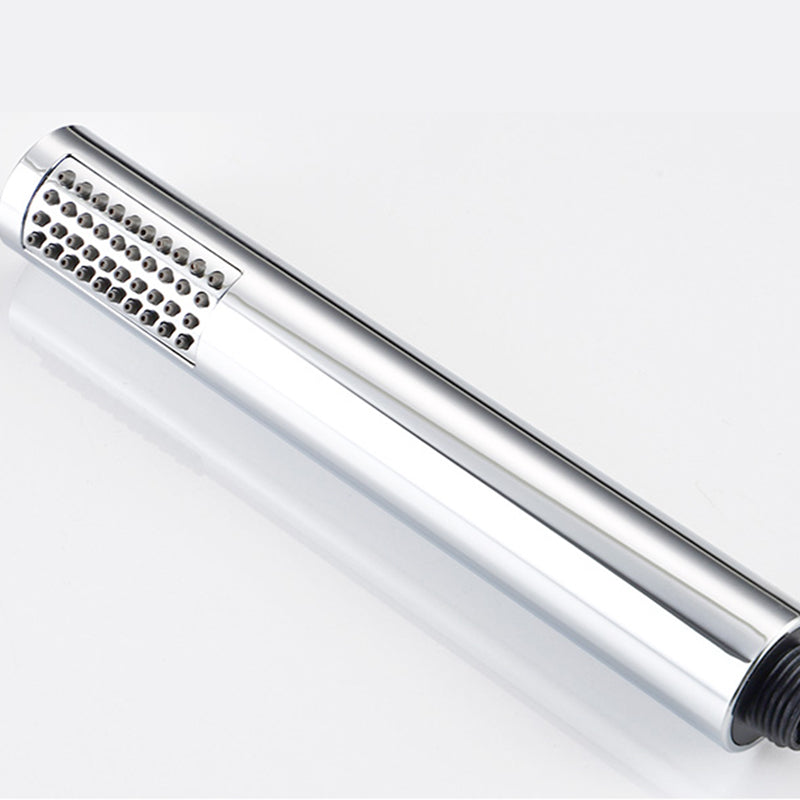 Tub Filler Lever Handle Freestanding Brass High Arc Handshower Traditional Tub Filler Clearhalo 'Bathroom Remodel & Bathroom Fixtures' 'Bathtub Faucets' 'bathtub_faucets' 'Home Improvement' 'home_improvement' 'home_improvement_bathtub_faucets' 6818933