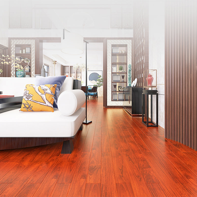 Contemporary Laminate Flooring Solid Wood Laminate Flooring with Red Color Clearhalo 'Flooring 'Home Improvement' 'home_improvement' 'home_improvement_laminate_flooring' 'Laminate Flooring' 'laminate_flooring' Walls and Ceiling' 6818981
