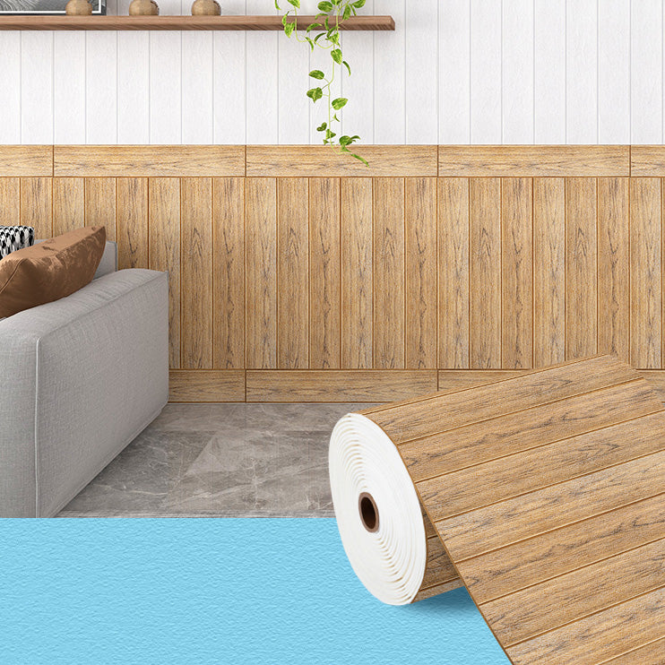 Industrial Tin Backsplash Paneling Smooth Wall Ceiling Wood Grain Design Clearhalo 'Flooring 'Home Improvement' 'home_improvement' 'home_improvement_wall_paneling' 'Wall Paneling' 'wall_paneling' 'Walls & Ceilings' Walls and Ceiling' 6819060