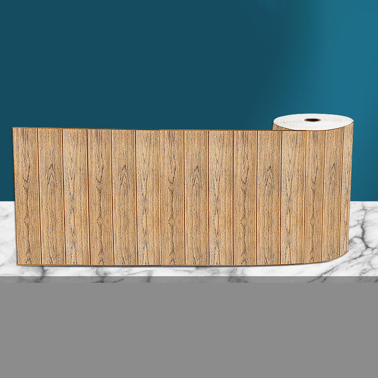 Industrial Tin Backsplash Paneling Smooth Wall Ceiling Wood Grain Design Brown Nano Clearhalo 'Flooring 'Home Improvement' 'home_improvement' 'home_improvement_wall_paneling' 'Wall Paneling' 'wall_paneling' 'Walls & Ceilings' Walls and Ceiling' 6819068