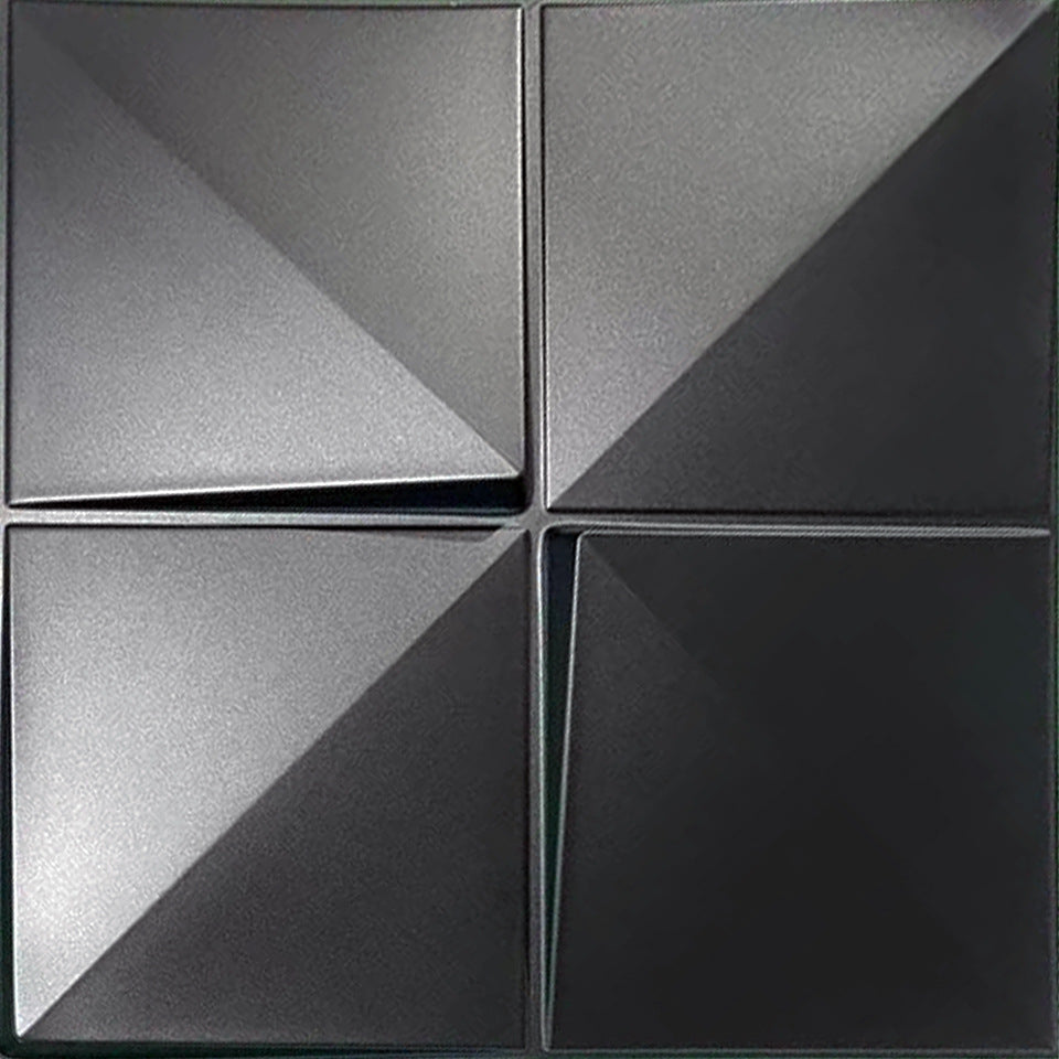 Industrial Style Wall Panel Plastic Peel and Press Wall Panel with Waterproof Black Clearhalo 'Flooring 'Home Improvement' 'home_improvement' 'home_improvement_wall_paneling' 'Wall Paneling' 'wall_paneling' 'Walls & Ceilings' Walls and Ceiling' 6819098