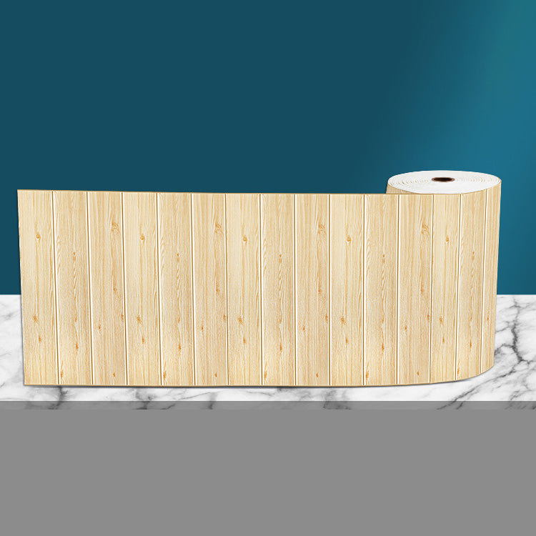 Modern Pearl Wainscoting Wood Grain Wall Access Panel Peel and Stick Wall Tile Natural Nano Clearhalo 'Flooring 'Home Improvement' 'home_improvement' 'home_improvement_wall_paneling' 'Wall Paneling' 'wall_paneling' 'Walls & Ceilings' Walls and Ceiling' 6819116