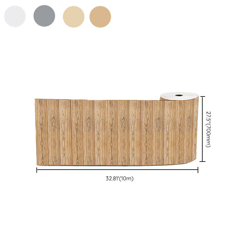 Modern Pearl Wainscoting Wood Grain Wall Access Panel Peel and Stick Wall Tile Clearhalo 'Flooring 'Home Improvement' 'home_improvement' 'home_improvement_wall_paneling' 'Wall Paneling' 'wall_paneling' 'Walls & Ceilings' Walls and Ceiling' 6819119