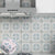 Modern Peel and Stick Tiles Plastic Mosaic Tile Peel & Stick Field Tile for Kitchen White-Blue Clearhalo 'Flooring 'Home Improvement' 'home_improvement' 'home_improvement_peel_stick_blacksplash' 'Peel & Stick Backsplash Tile' 'peel_stick_blacksplash' 'Walls & Ceilings' Walls and Ceiling' 6819204