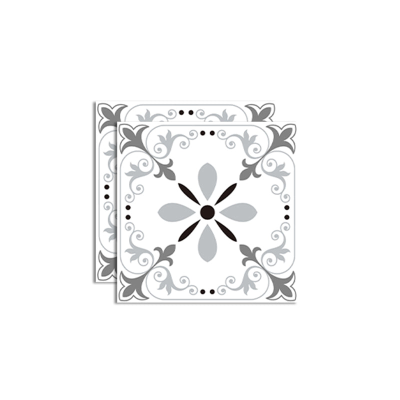 Kitchen Wall Floor Tile Peel and Stick Patterned Waterproof Wall Tile Dark Gray Clearhalo 'Flooring 'Home Improvement' 'home_improvement' 'home_improvement_peel_stick_blacksplash' 'Peel & Stick Backsplash Tile' 'peel_stick_blacksplash' 'Walls & Ceilings' Walls and Ceiling' 6819260