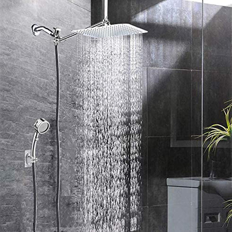Single-Function Handheld Shower Head European-Style Antique Rain Shower Head Silver Clearhalo 'Bathroom Remodel & Bathroom Fixtures' 'Home Improvement' 'home_improvement' 'home_improvement_shower_heads' 'Shower Heads' 'shower_heads' 'Showers & Bathtubs Plumbing' 'Showers & Bathtubs' 6819594