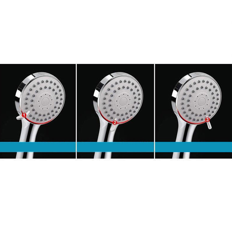 Modern Pull down Dual Shower Head Square High Arch Shower Head Combo Clearhalo 'Bathroom Remodel & Bathroom Fixtures' 'Home Improvement' 'home_improvement' 'home_improvement_shower_heads' 'Shower Heads' 'shower_heads' 'Showers & Bathtubs Plumbing' 'Showers & Bathtubs' 6819620