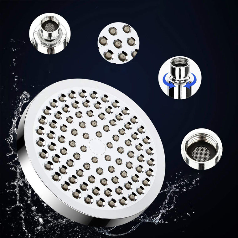 Modern Dual Shower Head Square High Arch Shower Head Combo in Silver Clearhalo 'Bathroom Remodel & Bathroom Fixtures' 'Home Improvement' 'home_improvement' 'home_improvement_shower_heads' 'Shower Heads' 'shower_heads' 'Showers & Bathtubs Plumbing' 'Showers & Bathtubs' 6819626