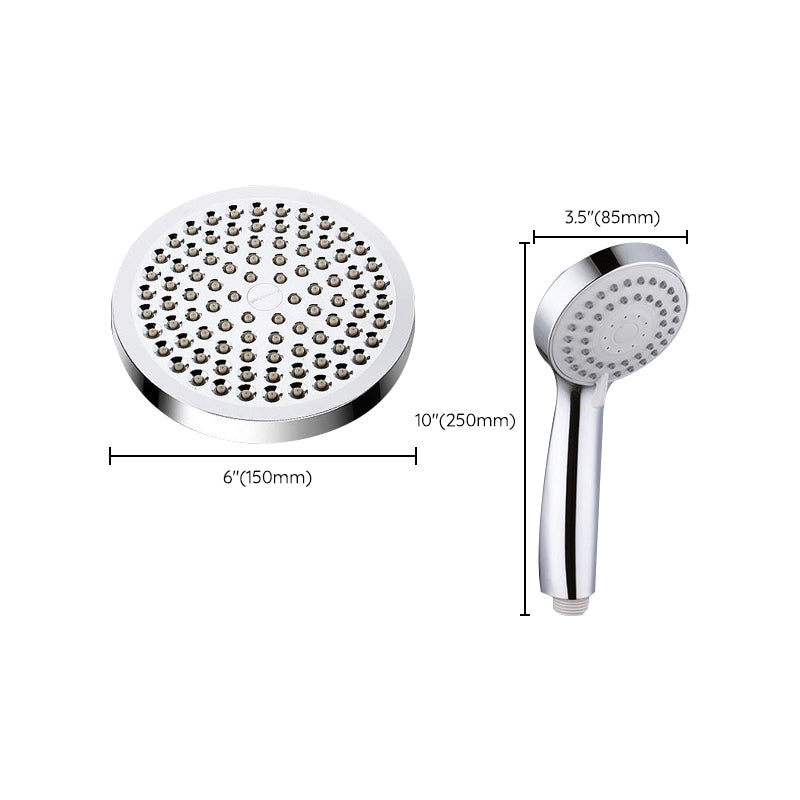 Modern Dual Shower Head Square High Arch Shower Head Combo in Silver Clearhalo 'Bathroom Remodel & Bathroom Fixtures' 'Home Improvement' 'home_improvement' 'home_improvement_shower_heads' 'Shower Heads' 'shower_heads' 'Showers & Bathtubs Plumbing' 'Showers & Bathtubs' 6819630