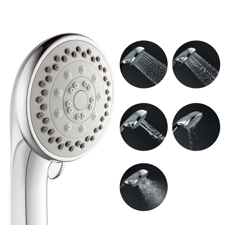Single Dual Shower Head Square High Arch Shower Head Combo in Chrome Clearhalo 'Bathroom Remodel & Bathroom Fixtures' 'Home Improvement' 'home_improvement' 'home_improvement_shower_heads' 'Shower Heads' 'shower_heads' 'Showers & Bathtubs Plumbing' 'Showers & Bathtubs' 6819641