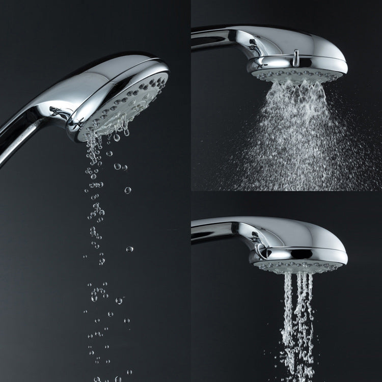 Single Dual Shower Head Square High Arch Shower Head Combo in Chrome Clearhalo 'Bathroom Remodel & Bathroom Fixtures' 'Home Improvement' 'home_improvement' 'home_improvement_shower_heads' 'Shower Heads' 'shower_heads' 'Showers & Bathtubs Plumbing' 'Showers & Bathtubs' 6819645