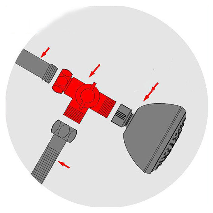 Modern Style Dual Shower Heads Wall Mounted Round Metal Dual Shower Clearhalo 'Bathroom Remodel & Bathroom Fixtures' 'Home Improvement' 'home_improvement' 'home_improvement_shower_heads' 'Shower Heads' 'shower_heads' 'Showers & Bathtubs Plumbing' 'Showers & Bathtubs' 6819651