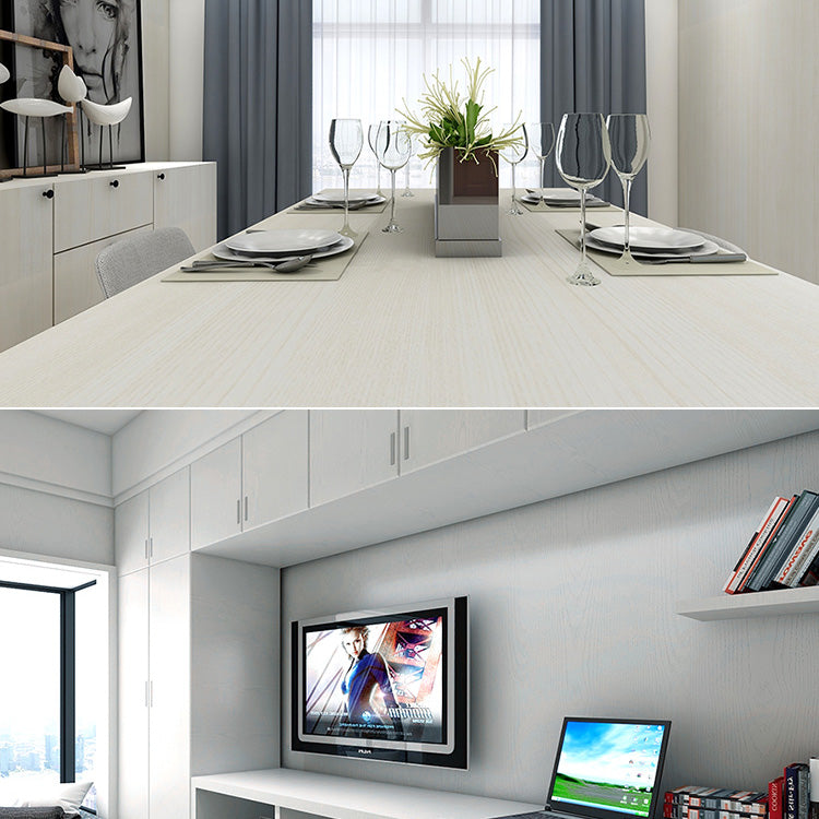 Modern Pearl Wainscoting PVC Wood Grain Wall Access Panel Peel and Stick Wall Tile Clearhalo 'Flooring 'Home Improvement' 'home_improvement' 'home_improvement_wall_paneling' 'Wall Paneling' 'wall_paneling' 'Walls & Ceilings' Walls and Ceiling' 6819698