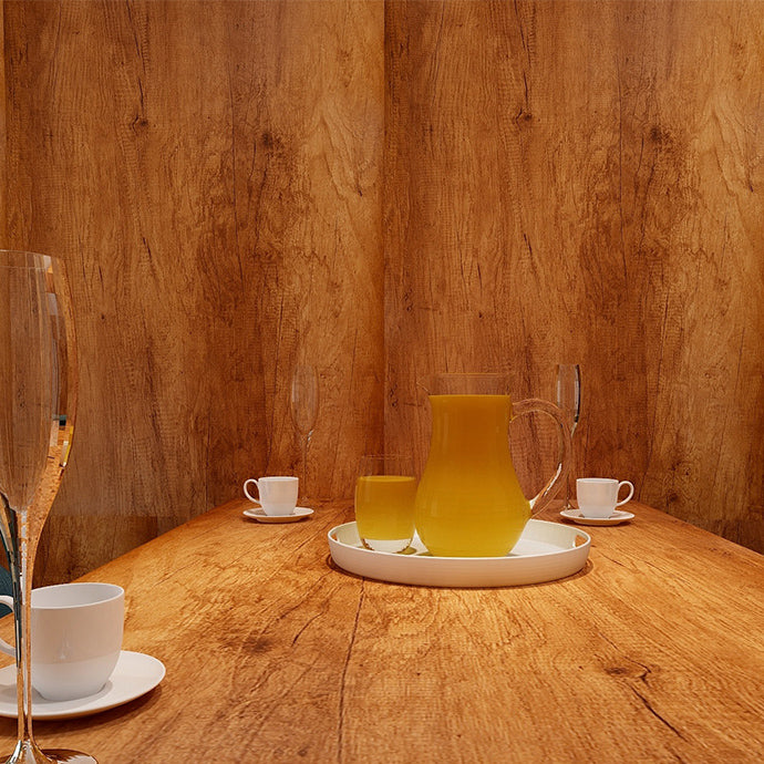 Modern Pearl Wainscoting PVC Wood Grain Wall Access Panel Peel and Stick Wall Tile Brown Clearhalo 'Flooring 'Home Improvement' 'home_improvement' 'home_improvement_wall_paneling' 'Wall Paneling' 'wall_paneling' 'Walls & Ceilings' Walls and Ceiling' 6819711